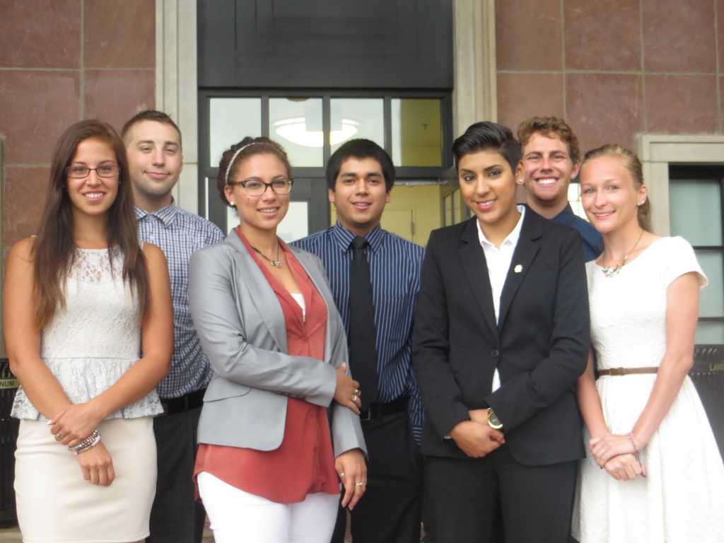 From left to right, Aleia, Caleb K., Amirah, Sergio, Geneva, Caleb T., Sharaine (Not pictured: Jasjit & Amy)